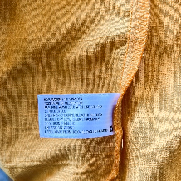 NWT Wild Fable Orange Smocked Midi Dress Sz XXL - Picture 12 of 14